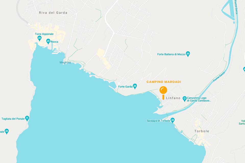 Camping und Mobilheime Maroadi in Torbole sul Garda - map